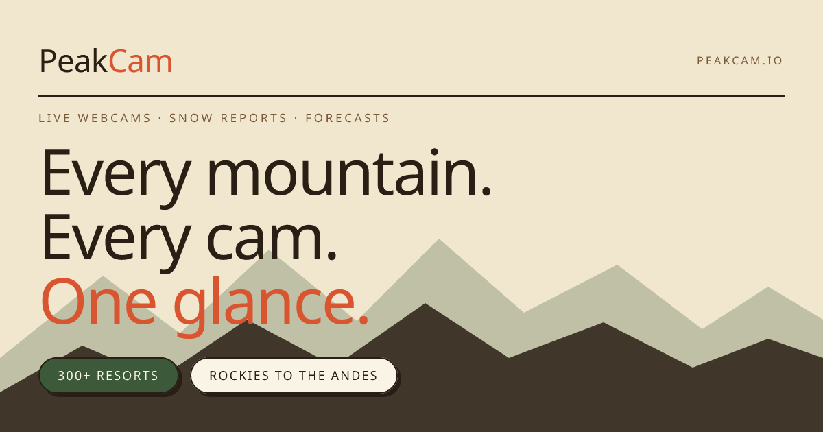Live Ski Resort Webcams, Snow Reports & Conditions